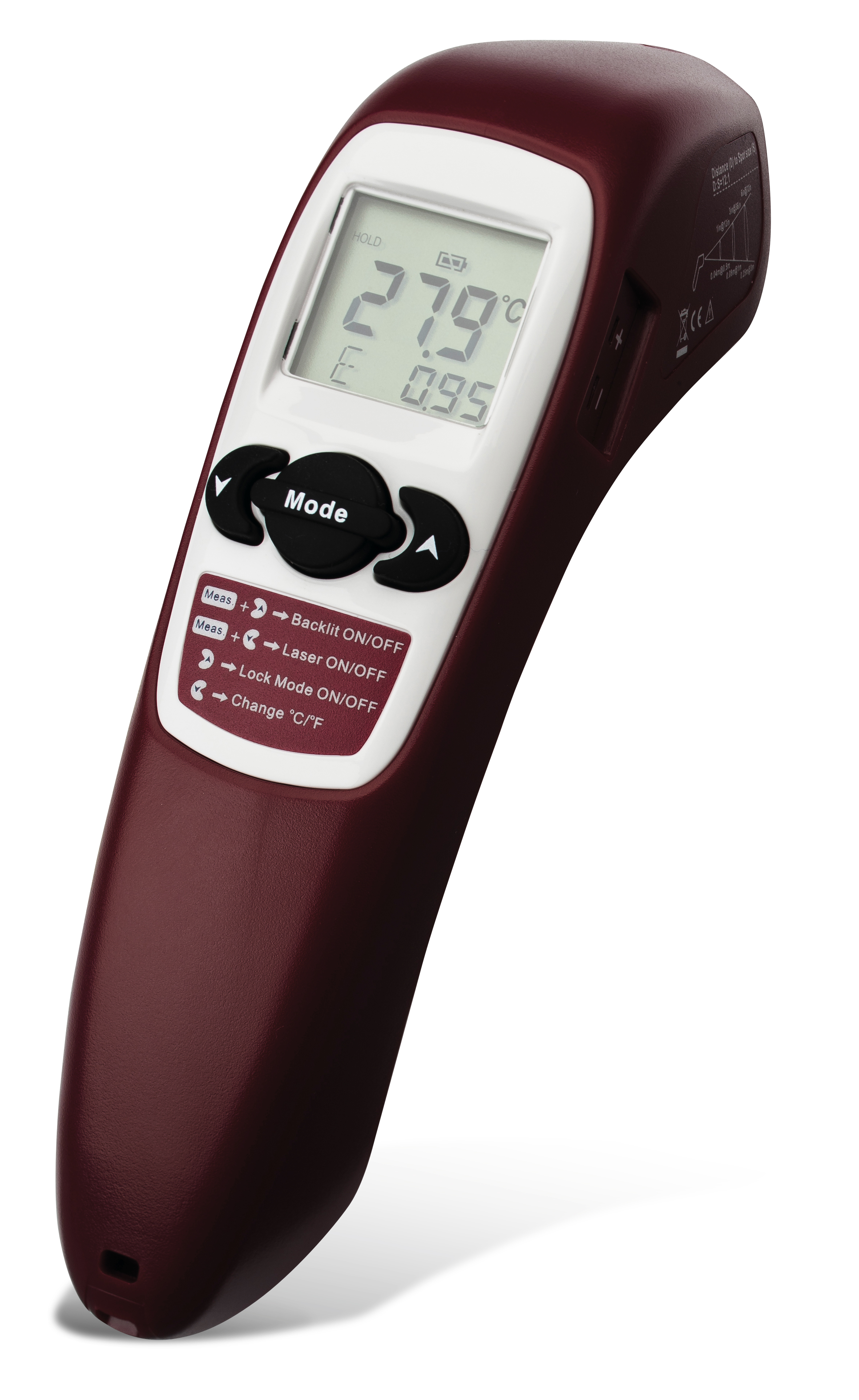 Laser-Thermometer mit externem Thermofühler-Anschluss ( K-Typ ) Pajarito Laser-Thermometer mit externem Thermofühler-Anschluss ( K-Typ ) Pajarito